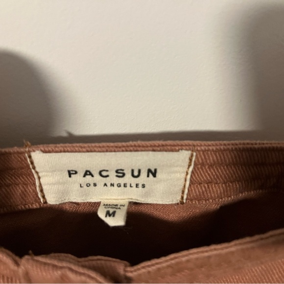 PacSun Tan Button-Front Mini Dress - Picture 4 of 4